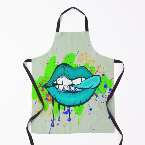 Item preview, Neon Paint Smirk Dripping Lips designed and sold by LifeProApperal.