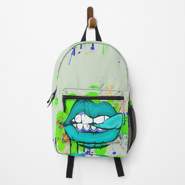 Item preview, Neon Paint Smirk Dripping Lips designed and sold by LifeProApperal.