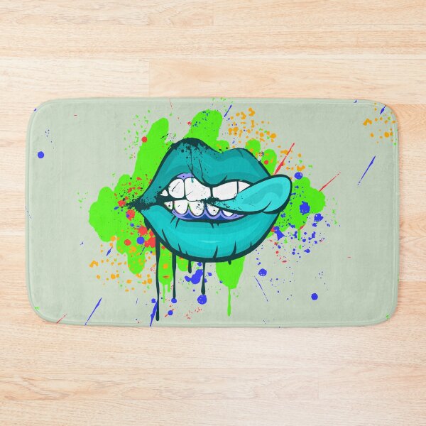 Item preview, Neon Paint Smirk Dripping Lips designed and sold by LifeProApperal.