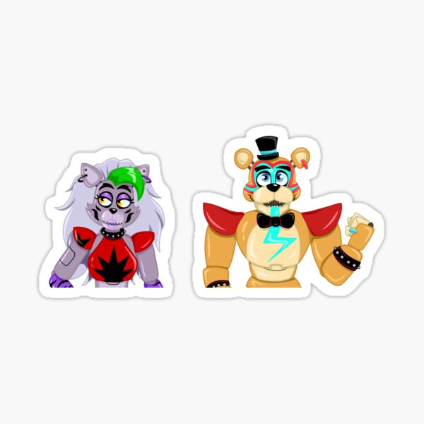 FNAF - Glamrock Bonnie & Glamrock Freddy (Fazburger™️) Sticker