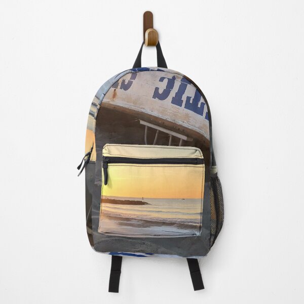 Item preview, Atlantic City New Jersey Beach Lifeguard Boat at Sunrise designed and sold by LeslieMac713.