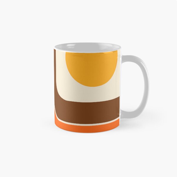 Item preview, Retro Geometric Stripes 730 Brown Orange Yellow and Beige designed and sold by tonymagnerart.
