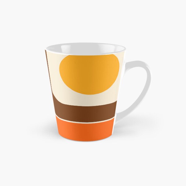 Item preview, Retro Geometric Stripes 730 Brown Orange Yellow and Beige designed and sold by tonymagnerart.