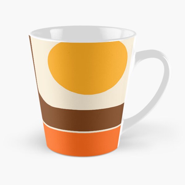 Item preview, Retro Geometric Stripes 730 Brown Orange Yellow and Beige designed and sold by tonymagnerart.