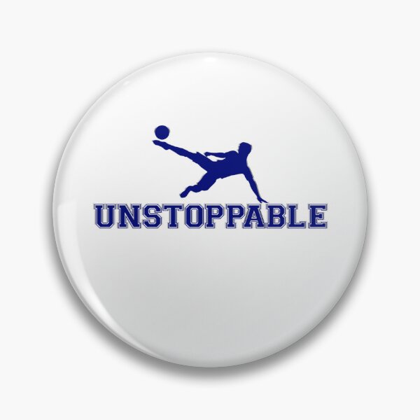 Item preview, Unstoppable football motif (full kick) designed and sold by DZ-Merch.