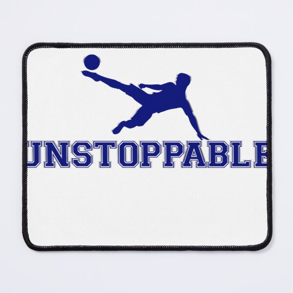 Item preview, Unstoppable football motif (full kick) designed and sold by DZ-Merch.