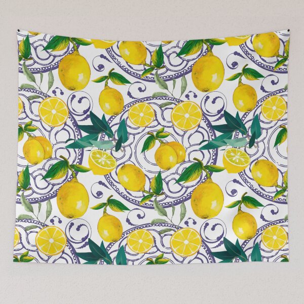 Item preview, Citrus,Sicilian style ,majolica,lemons  designed and sold by MariaMarinova.