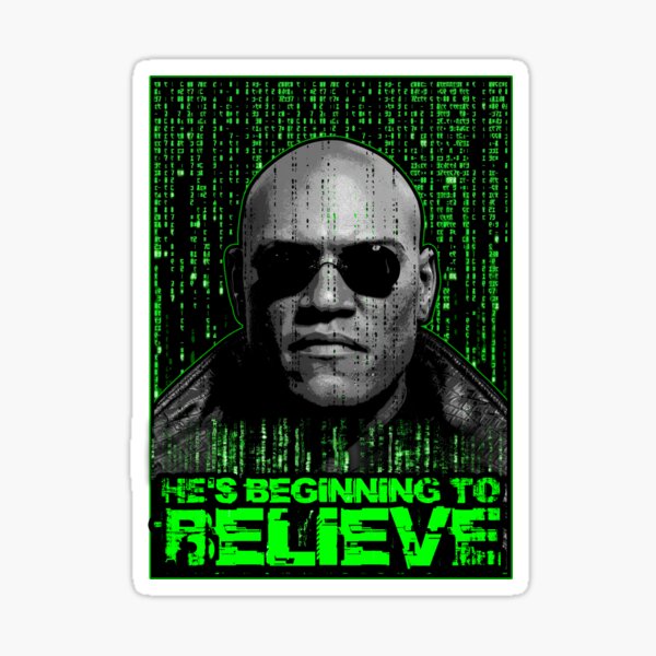 The Matrix Sci-fi morpheus Sticker