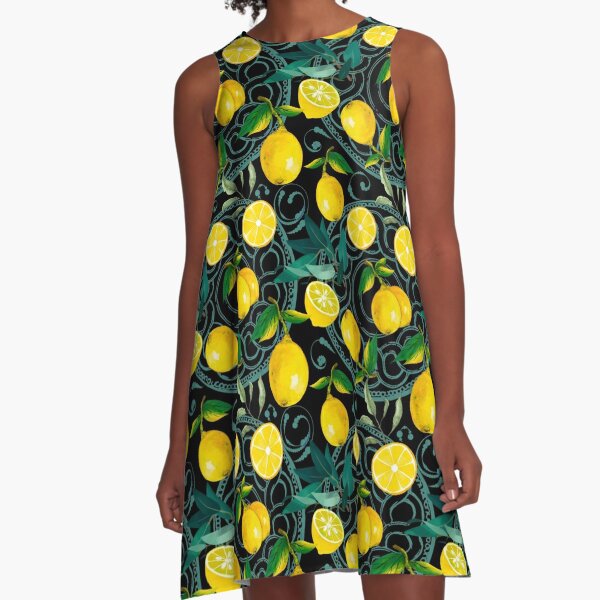 Citrus and lemon outlet dresses