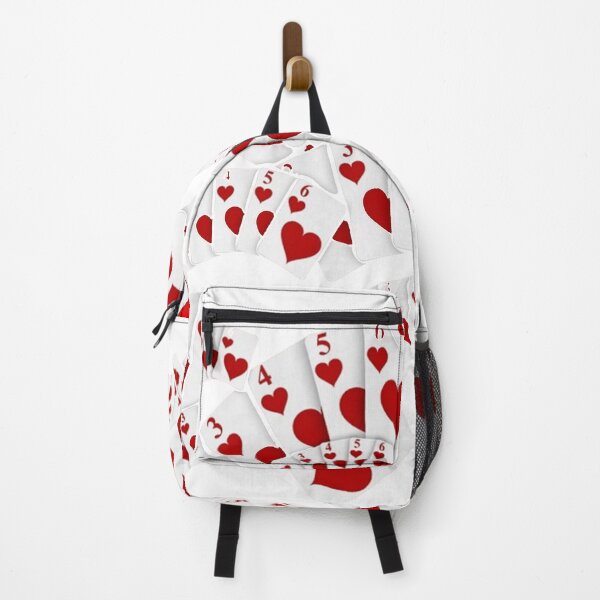 Item preview, CASINO WINNERS GAMBLING RED HEARTS FLUSH WHITE ART designed and sold by sharlesart.