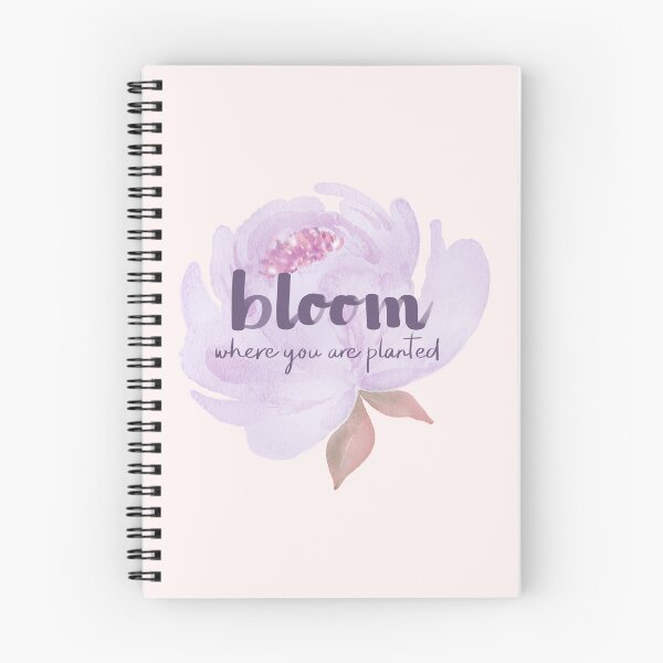 Item preview, Bloom Where You Are Planted Beautiful Inspirational and Motivational Quote designed and sold by HarrysMomStudio.