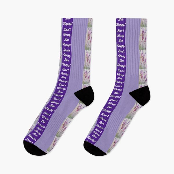 Item preview, Lavender Flower Dont Worry Bee Happy designed and sold by Sarah  Rajkotwala.