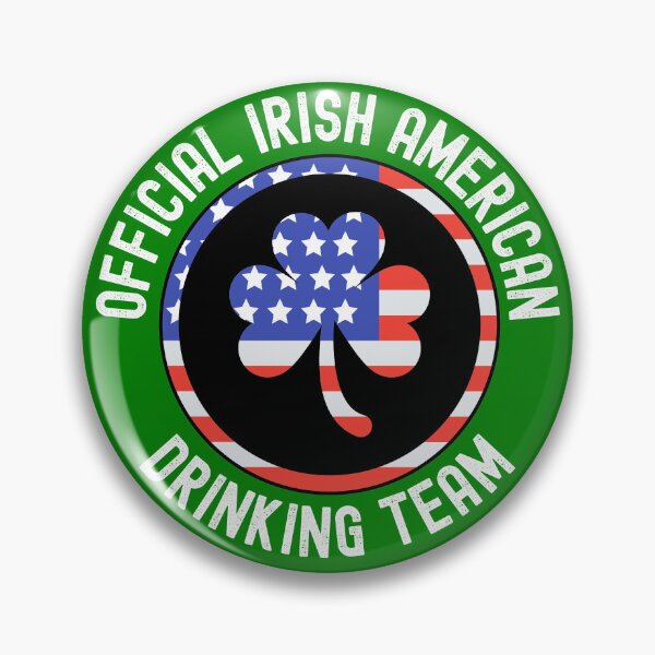 Item preview, Official Irish American Drinking Team | Shamrock | Stars and Stripes designed and sold by Fecking-Merch.