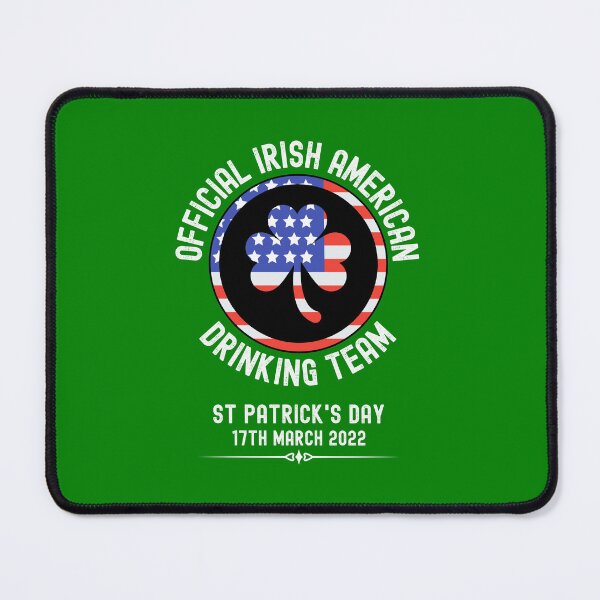 Item preview, Official Irish American Drinking Team | Shamrock | Stars and Stripes designed and sold by Fecking-Merch.