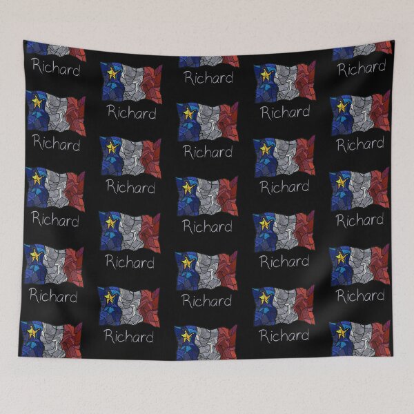 Item preview, Acadian Flag pastel liquid mosaic Richard  - Drapeau acadien mosaïque liquide pastel vitrail Richard designed and sold by ColoursOfFrance.