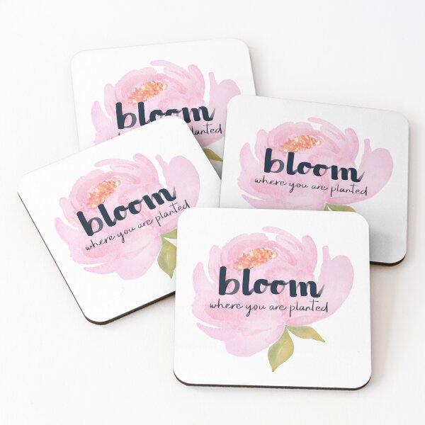 Item preview, Bloom Where You Are Planted Beautiful Inspirational and Motivational Quote designed and sold by HarrysMomStudio.
