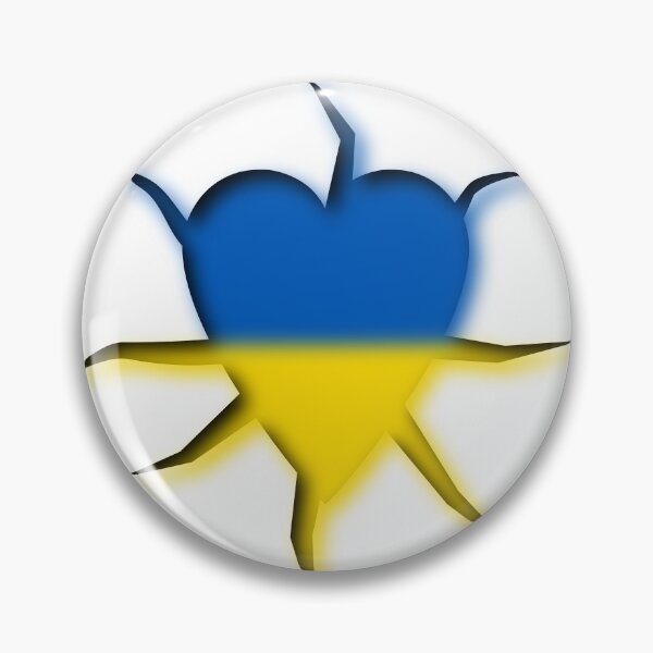 Item preview, Ukraine Colors Tear Out Heart designed and sold by HOODSHOP_RB.