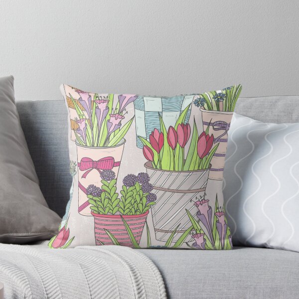 Aperçu de l'œuvre Plantes en pot de jardin de printemps créée et vendue par Athena Milonas.