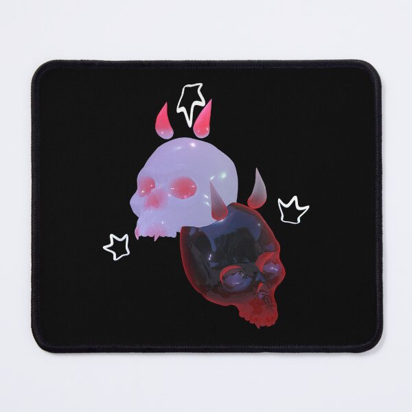 Item preview, 3D skulls with horns designed and sold by blurryspirits.