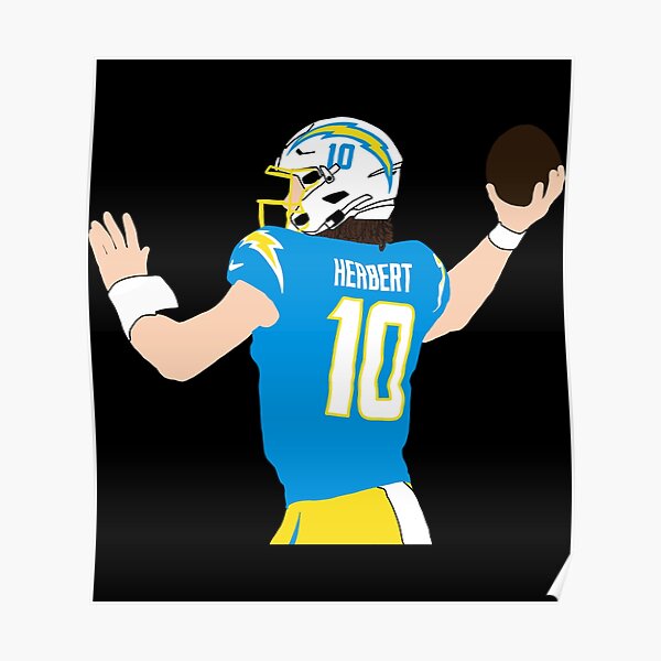 Justin Herbert #10  Nfl football wallpaper, Chargers football, Football  wallpaper