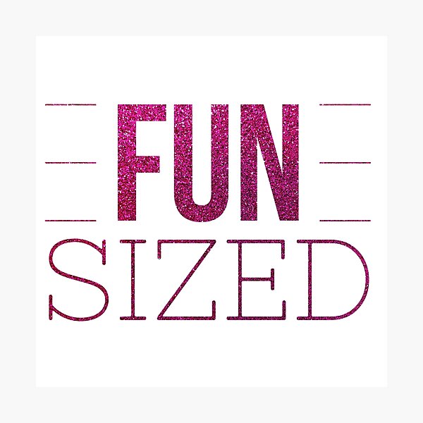 Item preview, Fun Sized Motivational Glitter Quote  designed and sold by SilverSpiral.