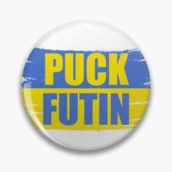 Item preview, puck futin Ukrainian support designed and sold by PERsonalthreads.