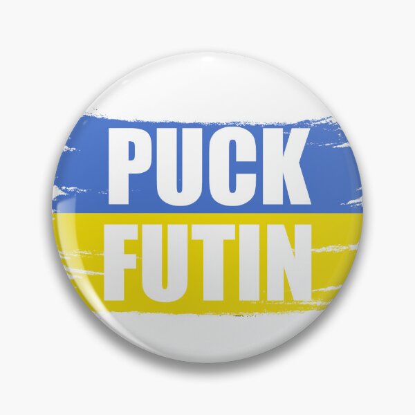 Item preview, Puck futin Ukrainian support designed and sold by PERsonalthreads.