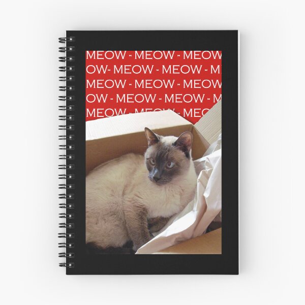 Item preview, Siamese Cat in Cardboard Box Meow designed and sold by ShoaffBallanger.