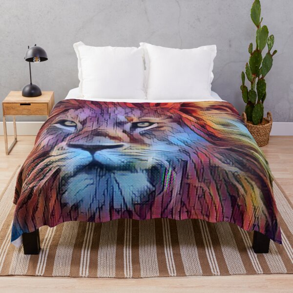 Item preview, Colorful Lion King of the Jungle designed and sold by CraftyAnimal.