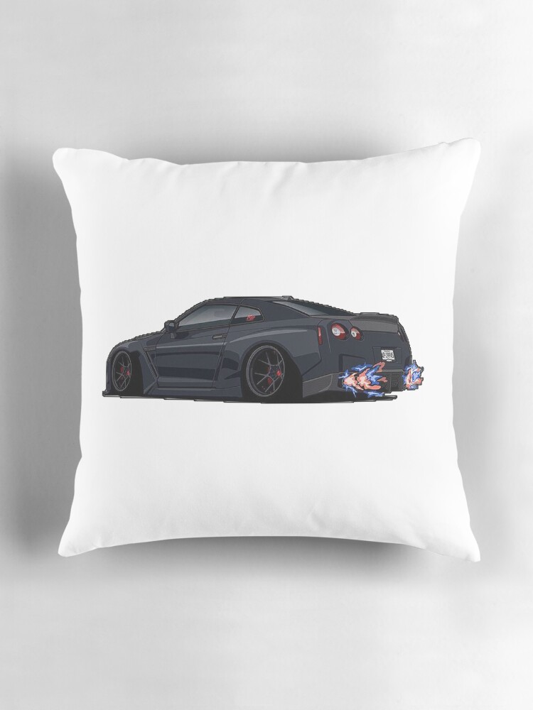Thumbnail 3 of 4, Pillow, GT-R R-35 designed and sold by Teesigned.