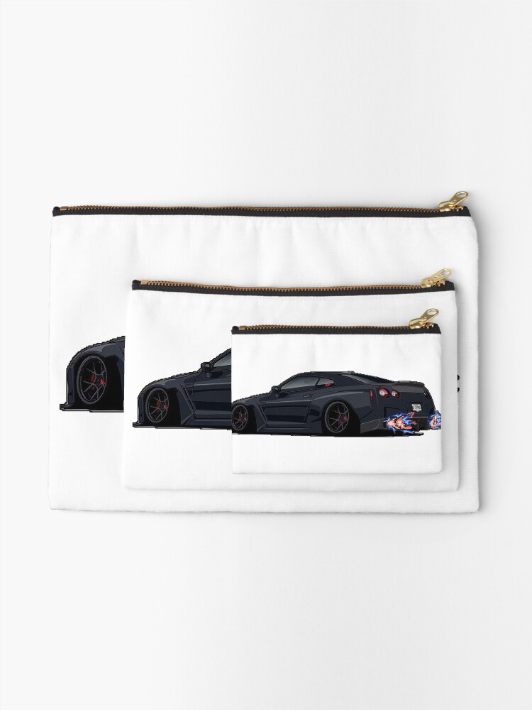 Thumbnail 2 of 4, Zipper Pouch, GT-R R-35 designed and sold by Teesigned.