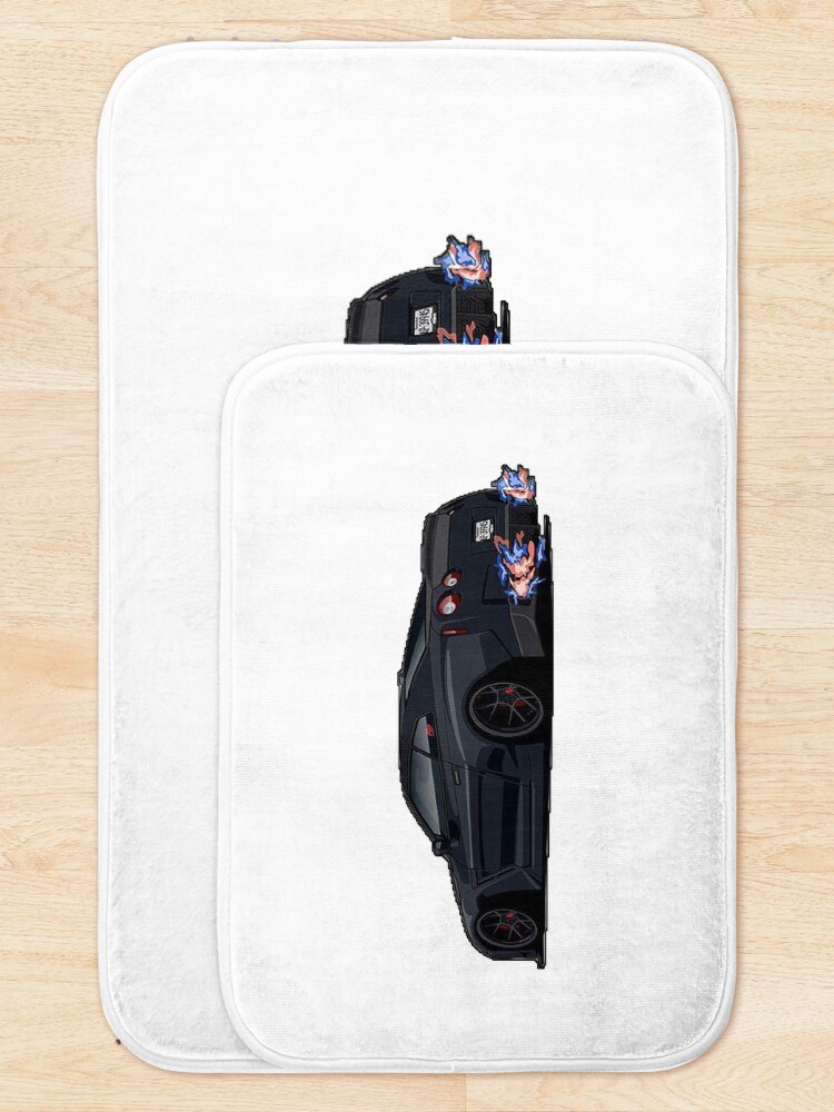 Thumbnail 5 of 6, Bath Mat, GT-R R-35 designed and sold by Teesigned.