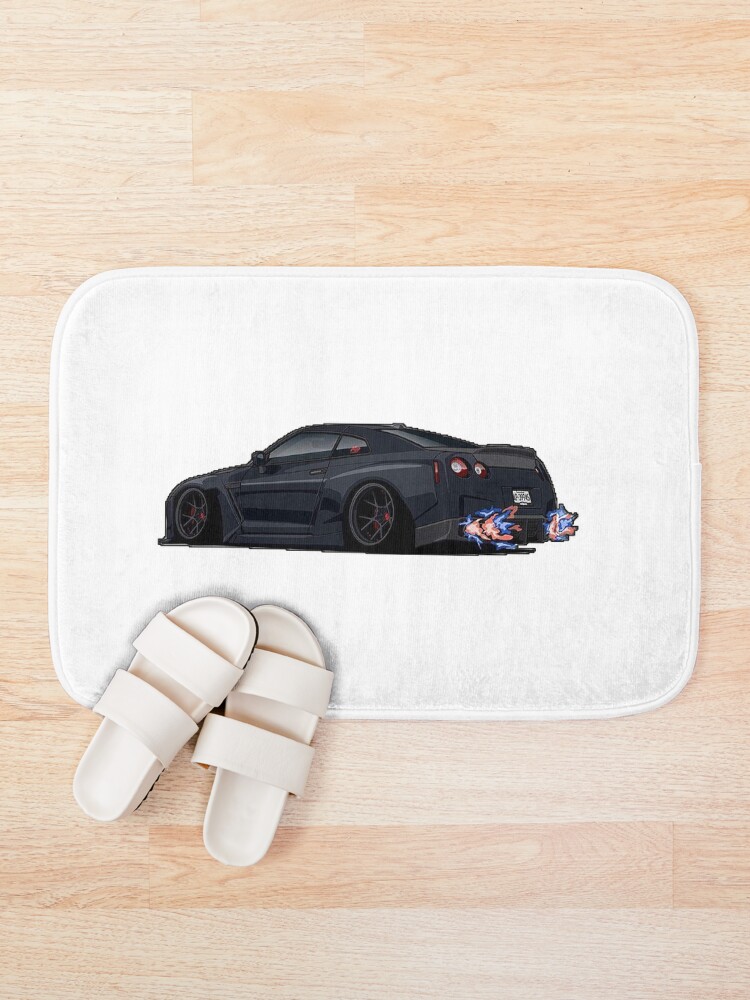 Thumbnail 1 of 6, Bath Mat, GT-R R-35 designed and sold by Teesigned.