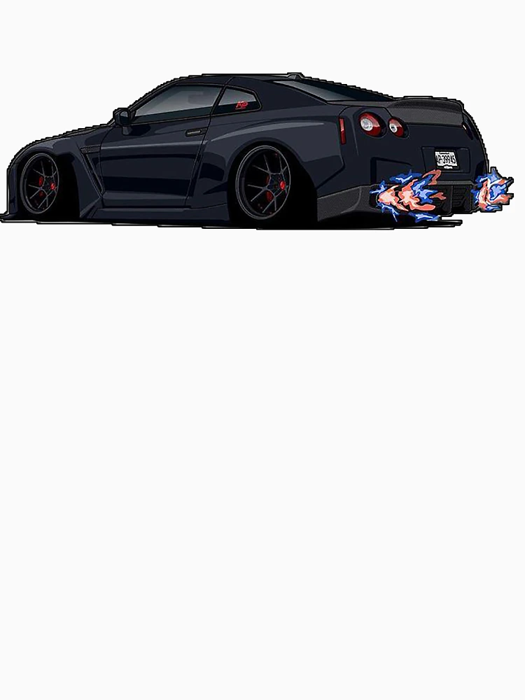 Aperçu 6 sur 6. Sweat à capuche épais avec l'œuvre GT-R R-35 créée et vendue par Teesigned.