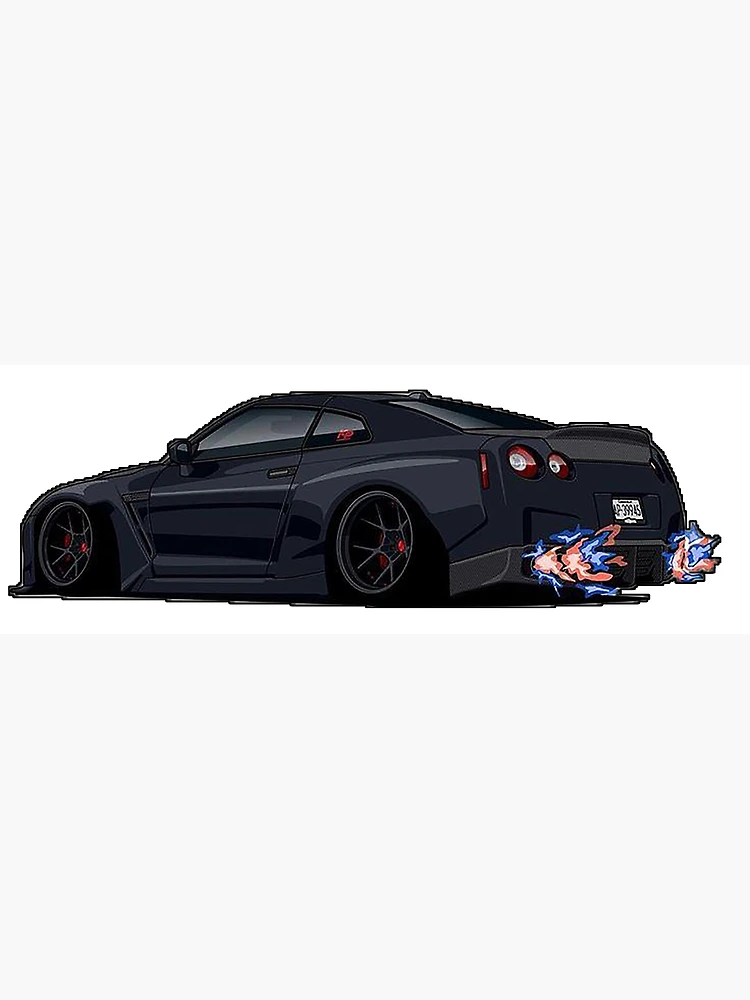 Thumbnail 2 of 2, Greeting Card, GT-R R-35 designed and sold by Teesigned.