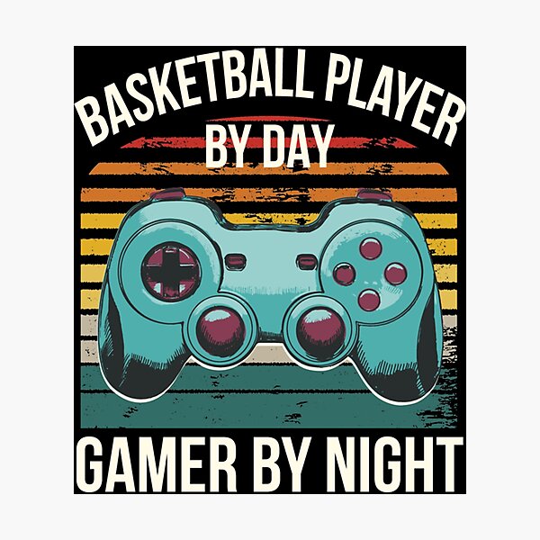 Item preview, Bball Basketball Player By Day Gamer By Night Gaming Classic T-Shirt designed and sold by mercedesfr47.