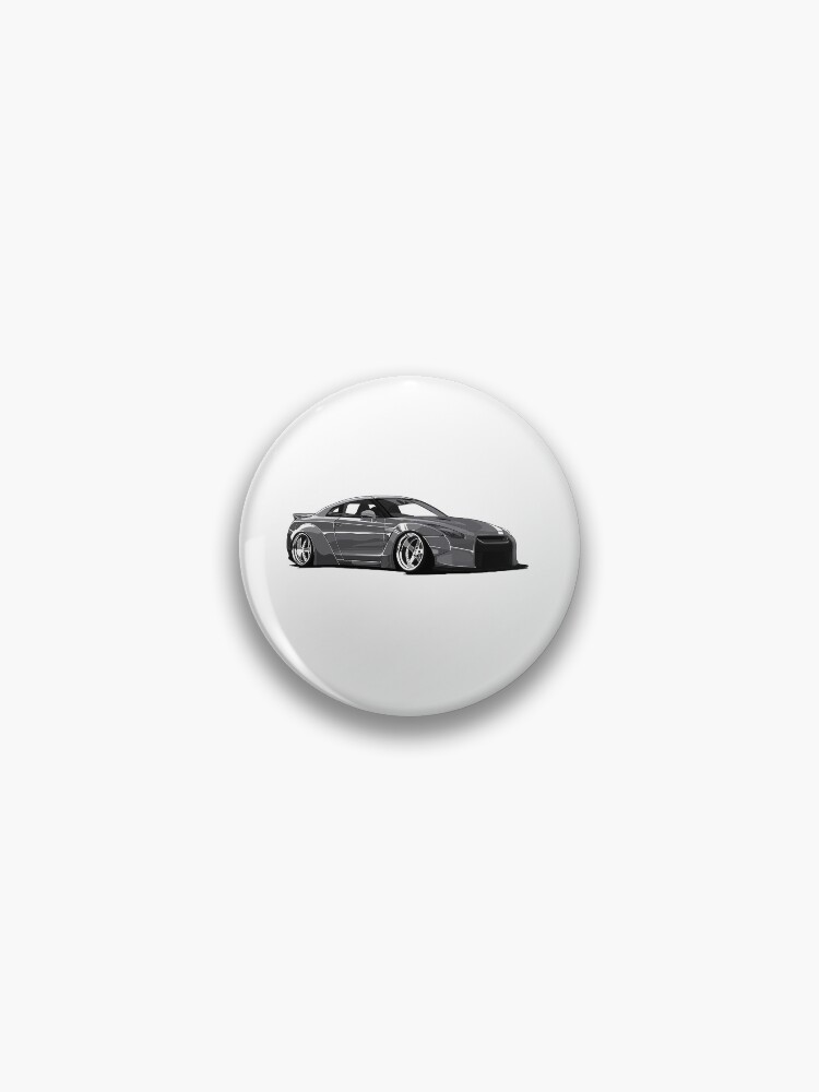 Thumbnail 1 von 3, Button, Nissan GT-R R-35 designt und verkauft von Teesigned.