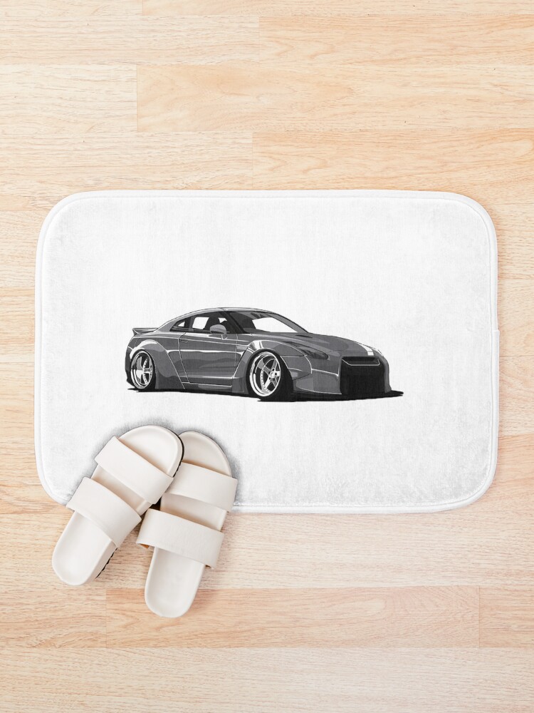 Thumbnail 1 of 6, Bath Mat, Nissan GT-R R-35  designed and sold by Teesigned.