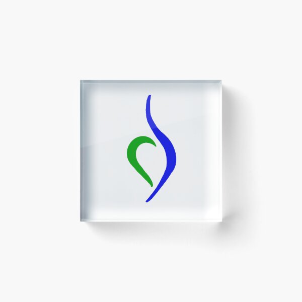 Item preview, NEDA Symbol - Blue and Green designed and sold by Kitty & Birdie Designs.