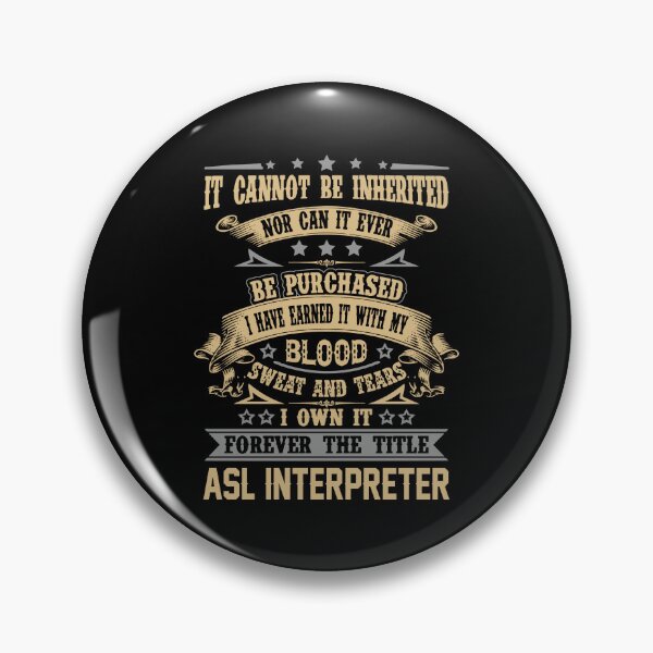 Item preview, Asl Interpreter T Shirt - Forever The Title Job Gift Item Tee designed and sold by celiagomez456.
