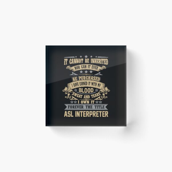 Artikelvorschau, Asl-Interpreter-T-Shirt - für immer das Titel-Job-Geschenkartikel-T-Stück entworfen und verkauft von celiagomez456.