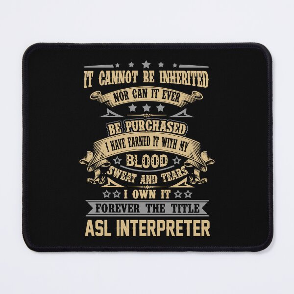 Item preview, Asl Interpreter T Shirt - Forever The Title Job Gift Item Tee designed and sold by celiagomez456.