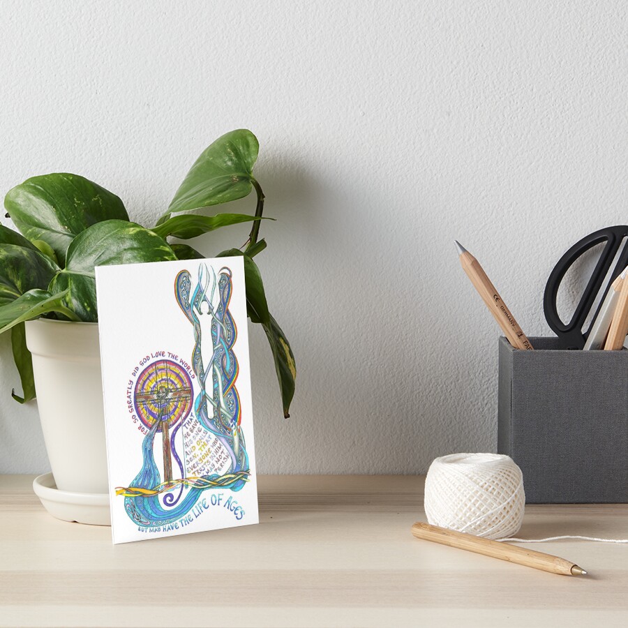 So Greatly Did God Love Art Board Print