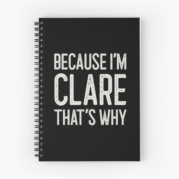 Item preview, Because I’m Clare That’s Why Funny Personalized Name designed and sold by MariosNydras.