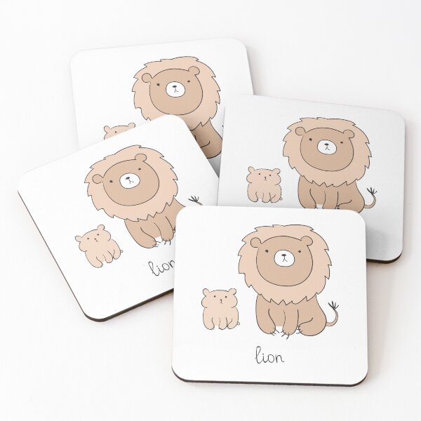 Item preview, Baby Lion and Cub doodle designed and sold by garykli.