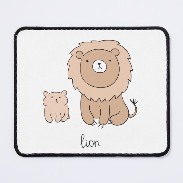 Item preview, Baby Lion and Cub doodle designed and sold by garykli.