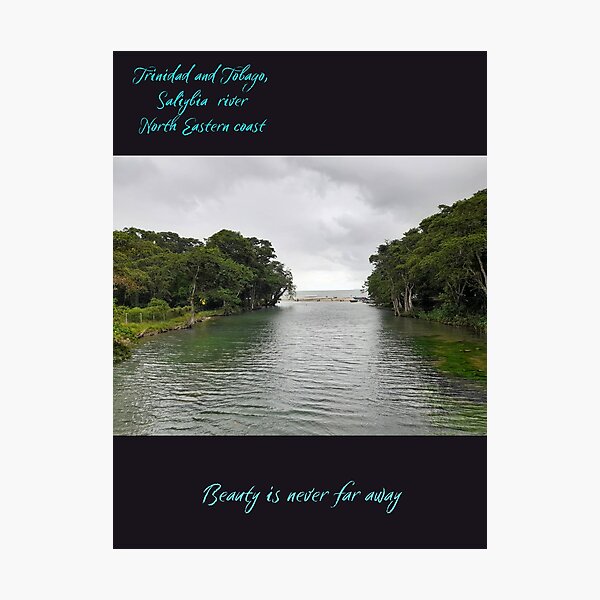 Item preview,  Trinidad and Tobago Salybia river, North Eastern coast.  greeting card and posters designed and sold by Pugnaciousprint.