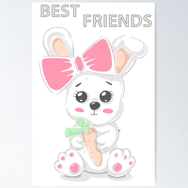 Item preview, Supercute Best Friends Easter Bunny designed and sold by aventi24.