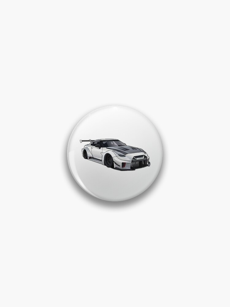 Thumbnail 1 of 3, Pin, Nissan GT-R R-35 designed and sold by Teesigned.