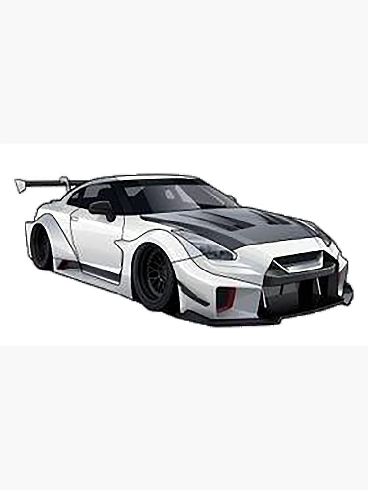 Imagen 3 de 3, Lienzo con la obra Nissan GT-R R-35, diseñada y vendida por Teesigned.